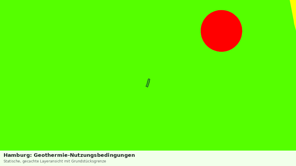 Statische Kartenansicht: Hamburg: Geothermie-Nutzungsbedingungen