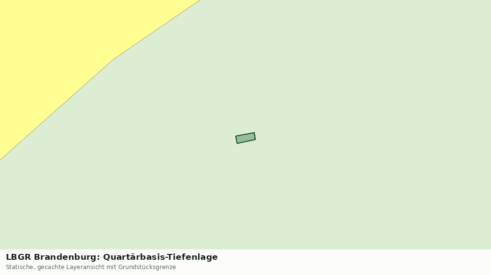 Statische Kartenansicht: LBGR Brandenburg: Quartärbasis-Tiefenlage