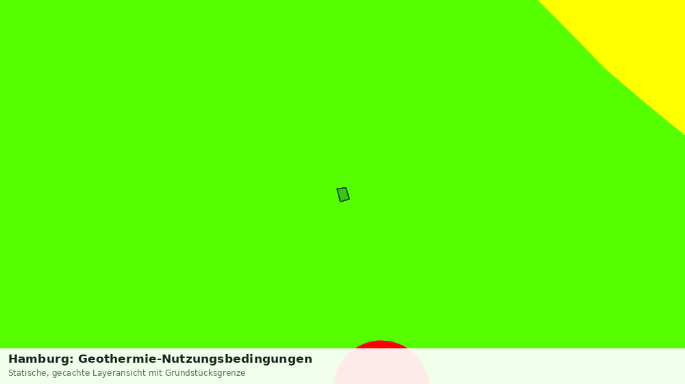 Statische Kartenansicht: Hamburg: Geothermie-Nutzungsbedingungen