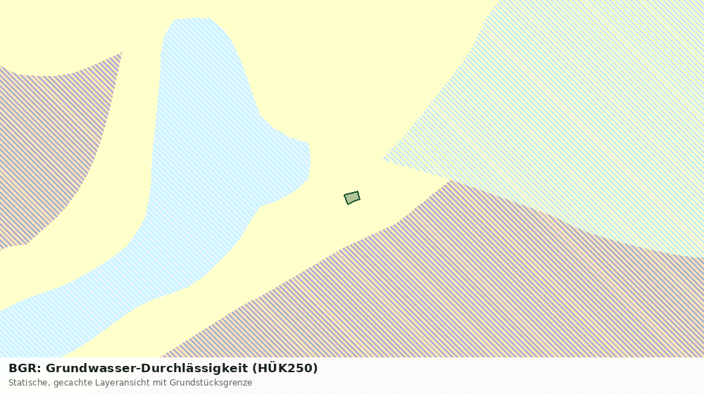 Statische Kartenansicht: BGR: Grundwasser-Durchlässigkeit (HÜK250)