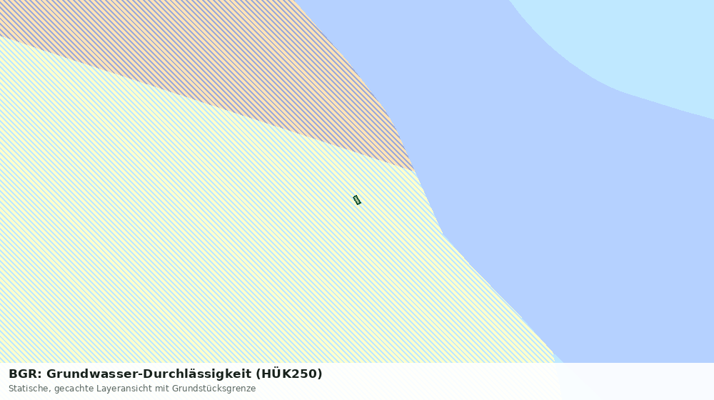 Statische Kartenansicht: BGR: Grundwasser-Durchlässigkeit (HÜK250)