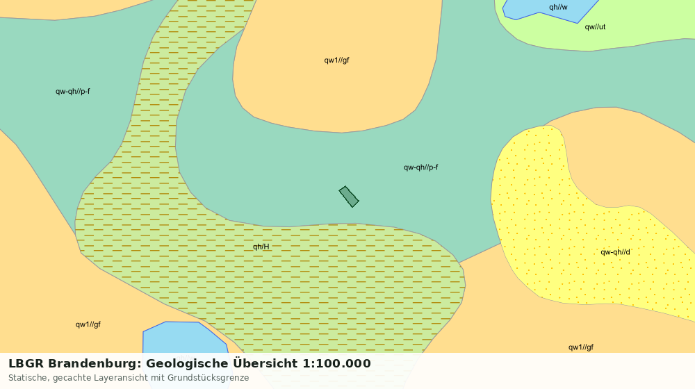 Statische Kartenansicht: LBGR Brandenburg: Geologische Übersicht 1:100.000