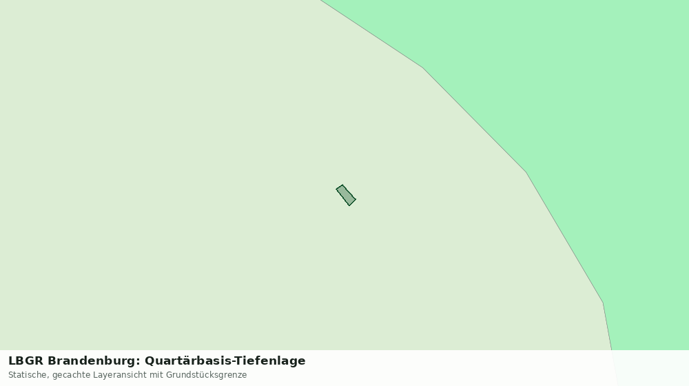 Statische Kartenansicht: LBGR Brandenburg: Quartärbasis-Tiefenlage