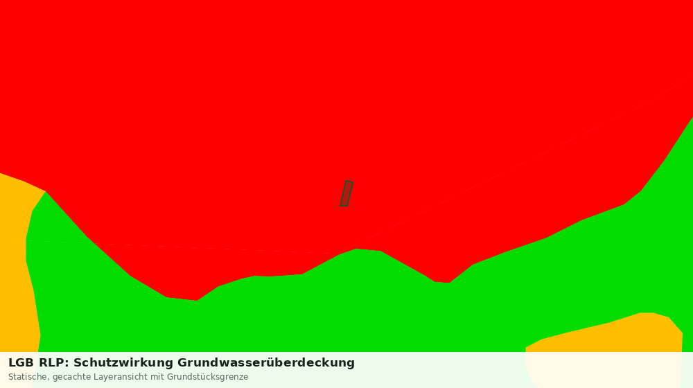 Statische Kartenansicht: LGB RLP: Schutzwirkung Grundwasserüberdeckung