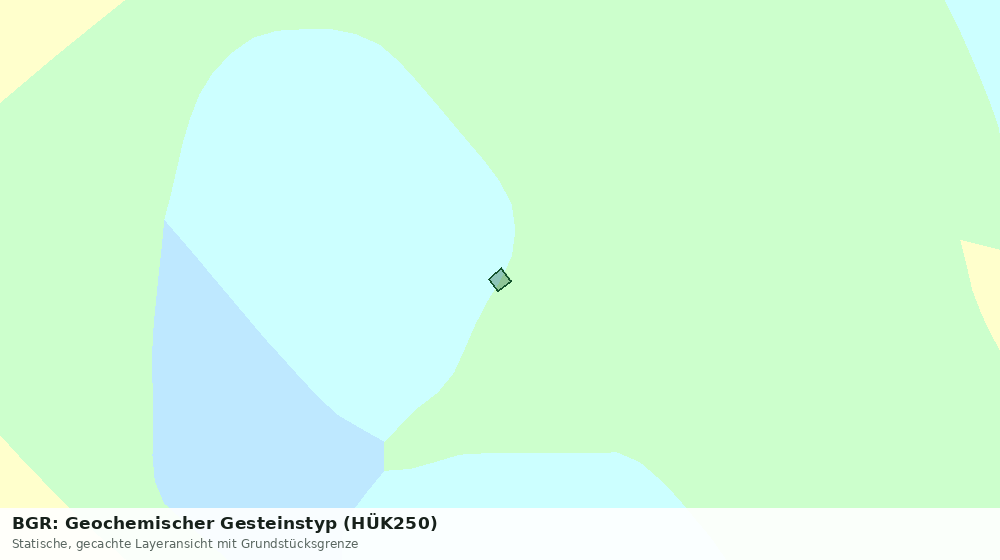 Statische Kartenansicht: BGR: Geochemischer Gesteinstyp (HÜK250)