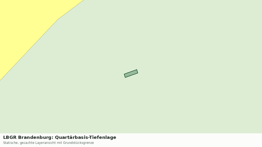 Statische Kartenansicht: LBGR Brandenburg: Quartärbasis-Tiefenlage