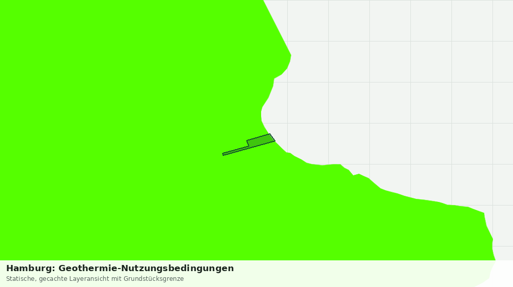 Statische Kartenansicht: Hamburg: Geothermie-Nutzungsbedingungen