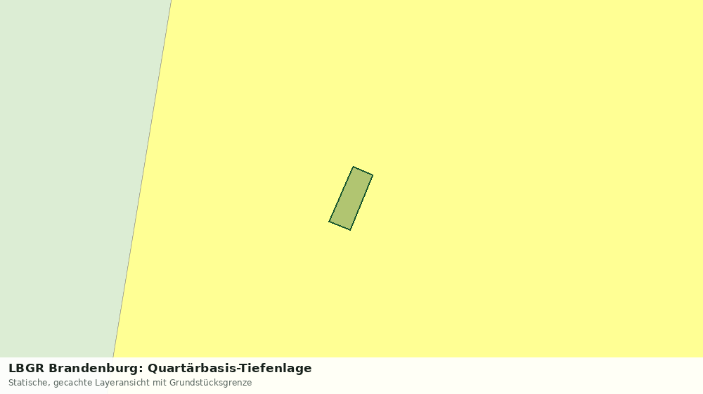 Statische Kartenansicht: LBGR Brandenburg: Quartärbasis-Tiefenlage