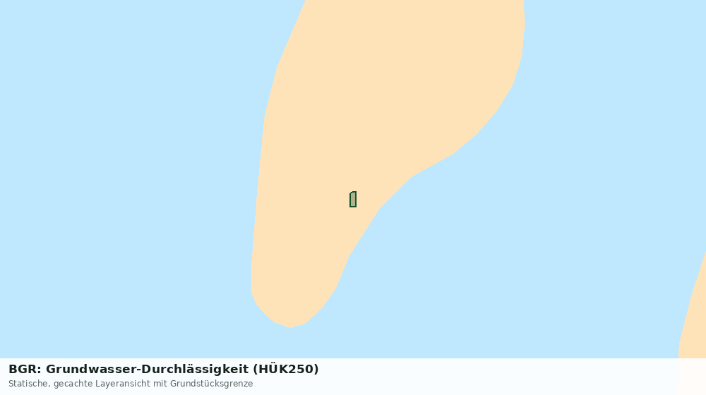 Statische Kartenansicht: BGR: Grundwasser-Durchlässigkeit (HÜK250)
