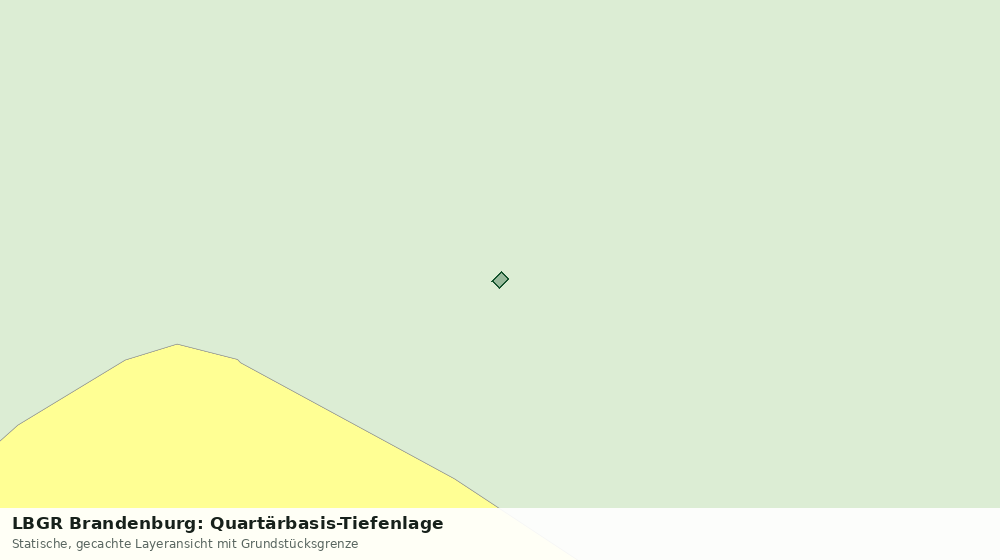 Statische Kartenansicht: LBGR Brandenburg: Quartärbasis-Tiefenlage