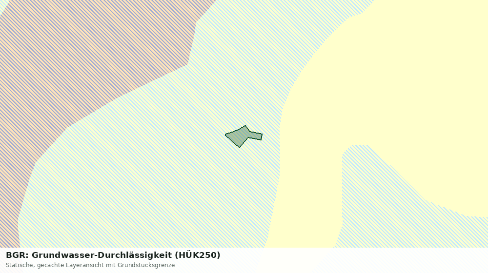 Statische Kartenansicht: BGR: Grundwasser-Durchlässigkeit (HÜK250)