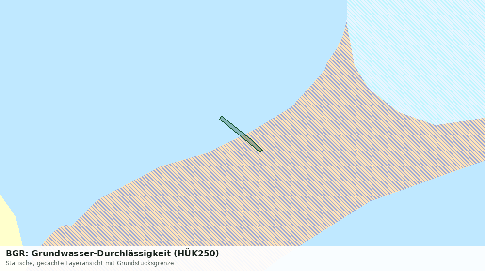 Statische Kartenansicht: BGR: Grundwasser-Durchlässigkeit (HÜK250)