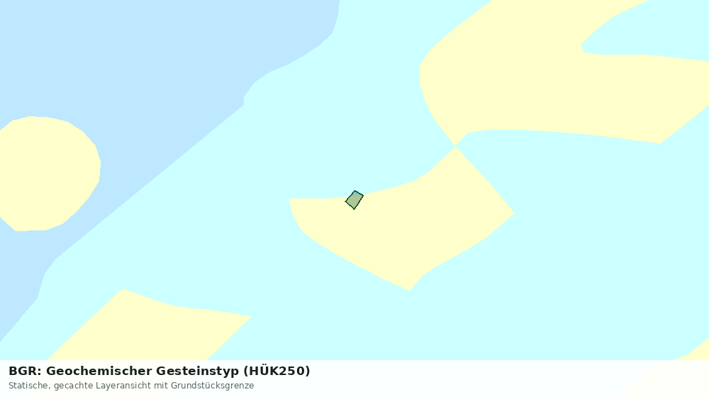 Statische Kartenansicht: BGR: Geochemischer Gesteinstyp (HÜK250)