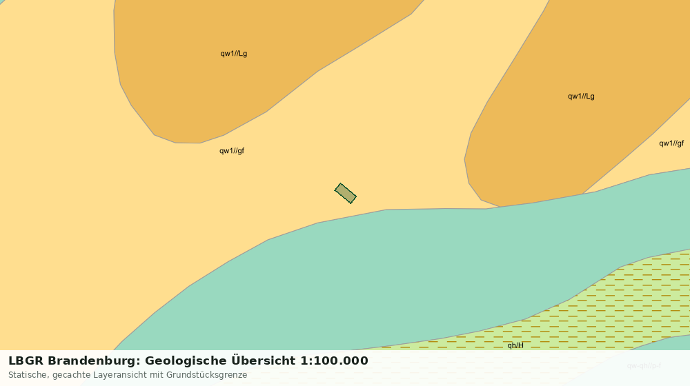 Statische Kartenansicht: LBGR Brandenburg: Geologische Übersicht 1:100.000