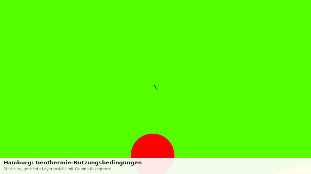 Statische Kartenansicht: Hamburg: Geothermie-Nutzungsbedingungen