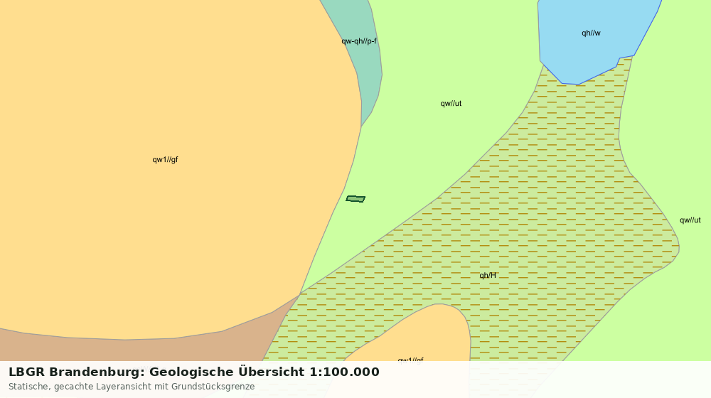 Statische Kartenansicht: LBGR Brandenburg: Geologische Übersicht 1:100.000