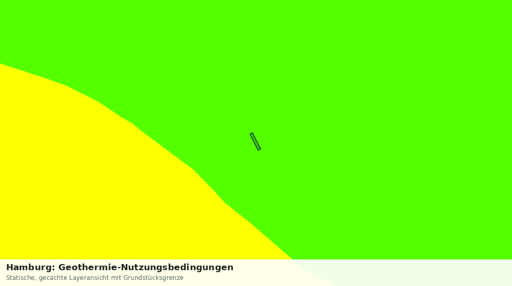 Statische Kartenansicht: Hamburg: Geothermie-Nutzungsbedingungen