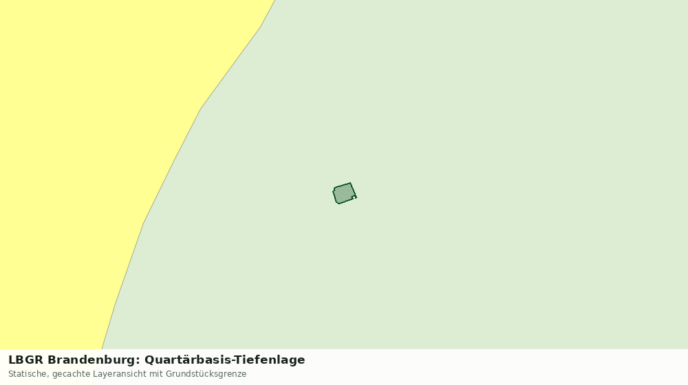 Statische Kartenansicht: LBGR Brandenburg: Quartärbasis-Tiefenlage