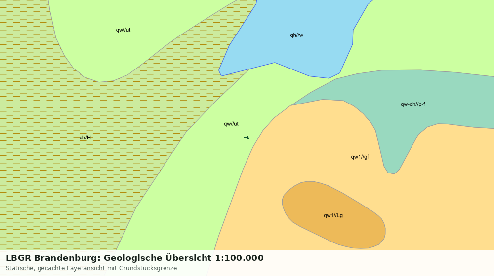 Statische Kartenansicht: LBGR Brandenburg: Geologische Übersicht 1:100.000