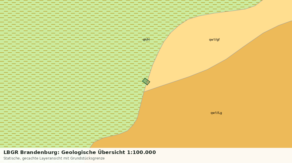 Statische Kartenansicht: LBGR Brandenburg: Geologische Übersicht 1:100.000