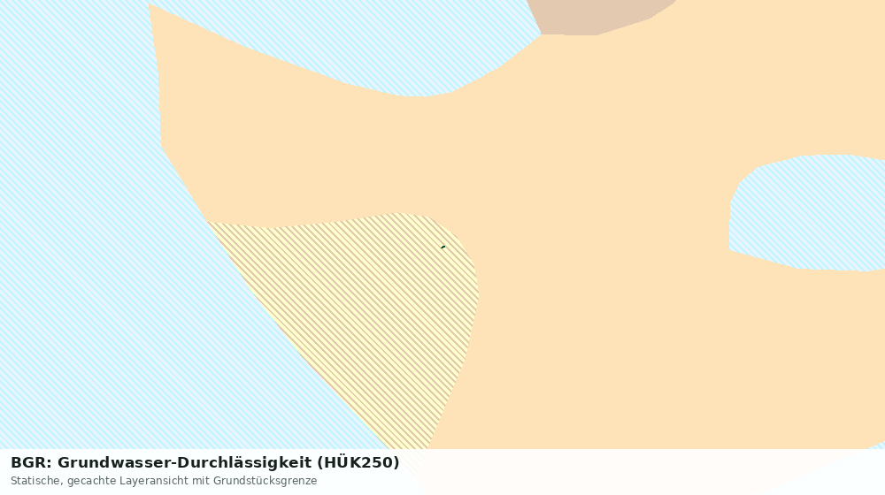 Statische Kartenansicht: BGR: Grundwasser-Durchlässigkeit (HÜK250)