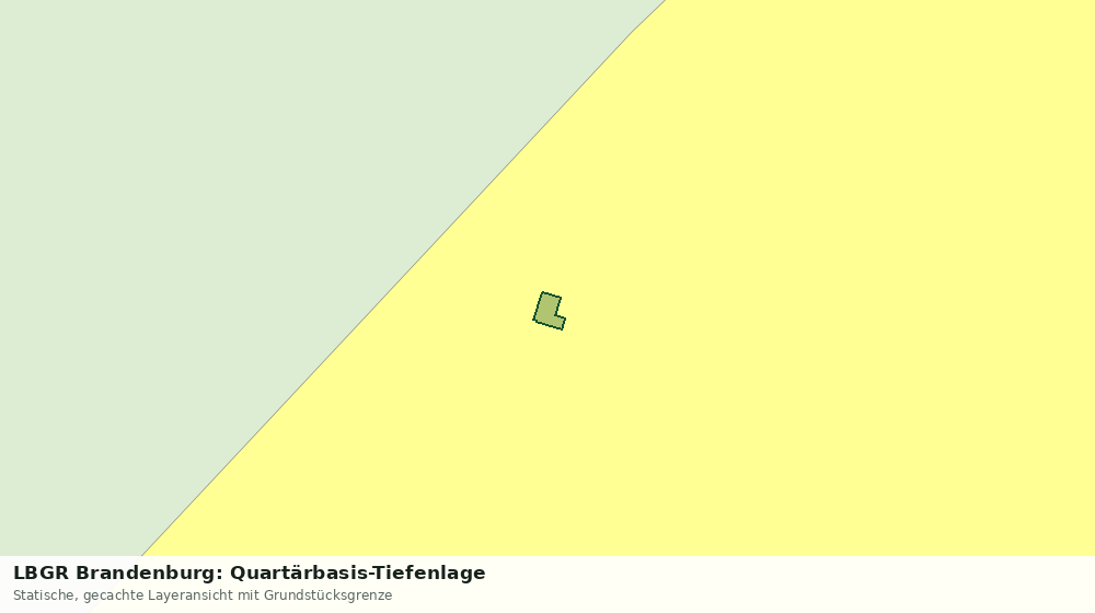 Statische Kartenansicht: LBGR Brandenburg: Quartärbasis-Tiefenlage