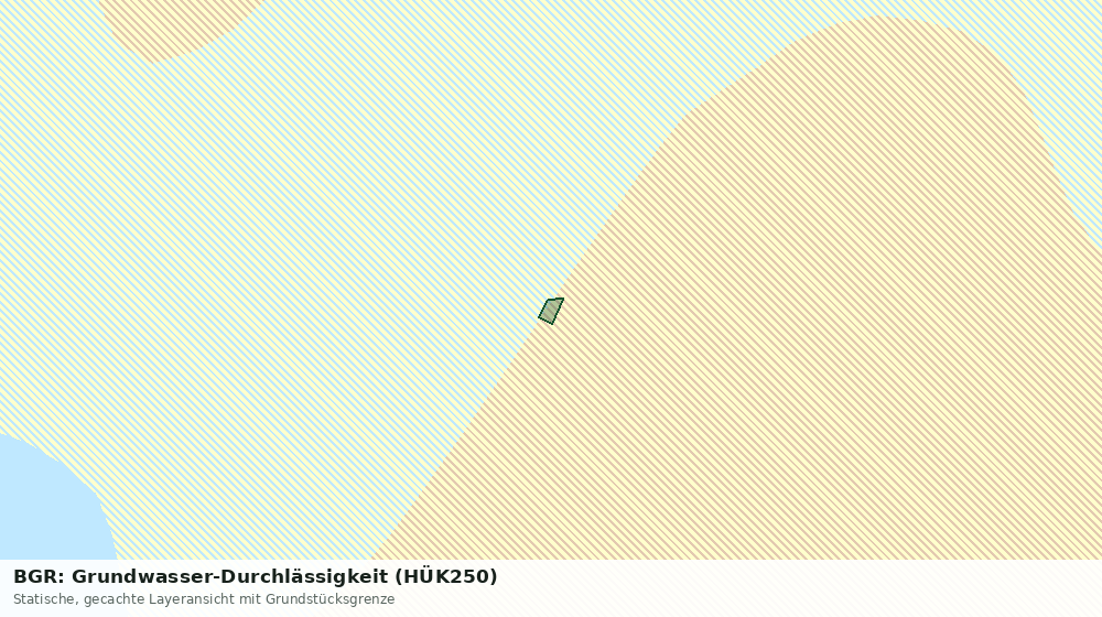 Statische Kartenansicht: BGR: Grundwasser-Durchlässigkeit (HÜK250)