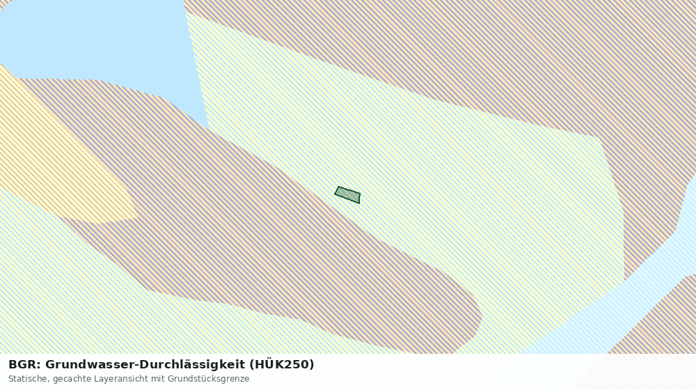 Statische Kartenansicht: BGR: Grundwasser-Durchlässigkeit (HÜK250)