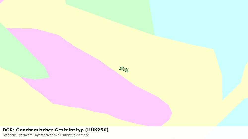 Statische Kartenansicht: BGR: Geochemischer Gesteinstyp (HÜK250)