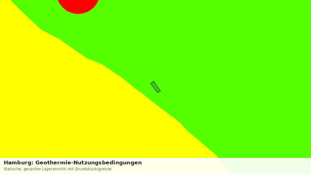 Statische Kartenansicht: Hamburg: Geothermie-Nutzungsbedingungen