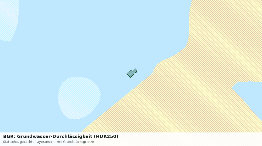 Statische Kartenansicht: BGR: Grundwasser-Durchlässigkeit (HÜK250)