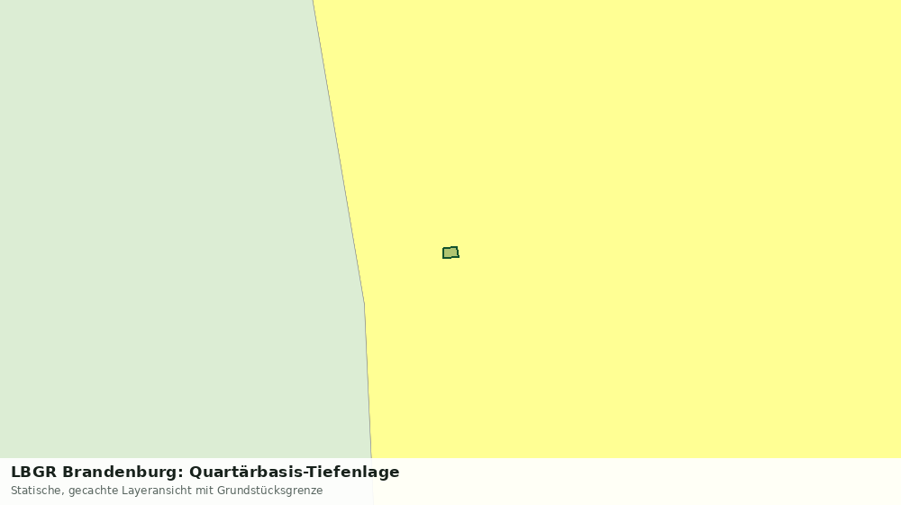 Statische Kartenansicht: LBGR Brandenburg: Quartärbasis-Tiefenlage