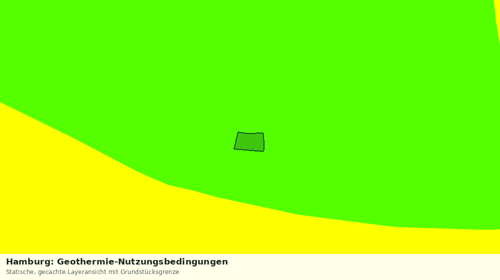 Statische Kartenansicht: Hamburg: Geothermie-Nutzungsbedingungen