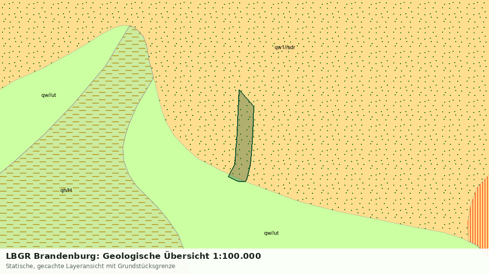 Statische Kartenansicht: LBGR Brandenburg: Geologische Übersicht 1:100.000