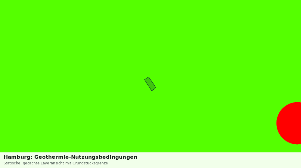 Statische Kartenansicht: Hamburg: Geothermie-Nutzungsbedingungen