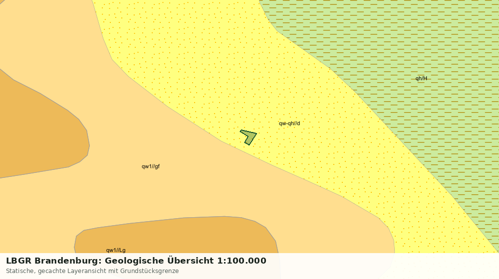 Statische Kartenansicht: LBGR Brandenburg: Geologische Übersicht 1:100.000