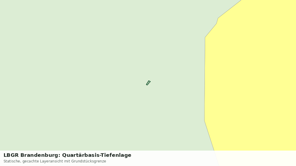 Statische Kartenansicht: LBGR Brandenburg: Quartärbasis-Tiefenlage