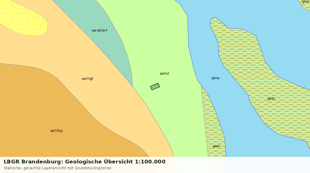 Statische Kartenansicht: LBGR Brandenburg: Geologische Übersicht 1:100.000