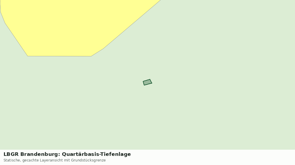 Statische Kartenansicht: LBGR Brandenburg: Quartärbasis-Tiefenlage