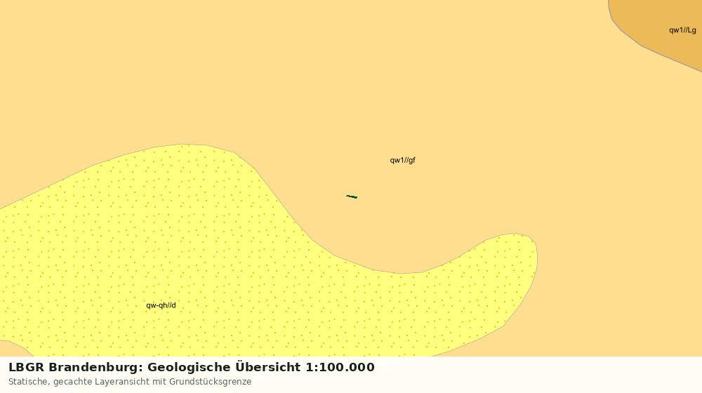 Statische Kartenansicht: LBGR Brandenburg: Geologische Übersicht 1:100.000