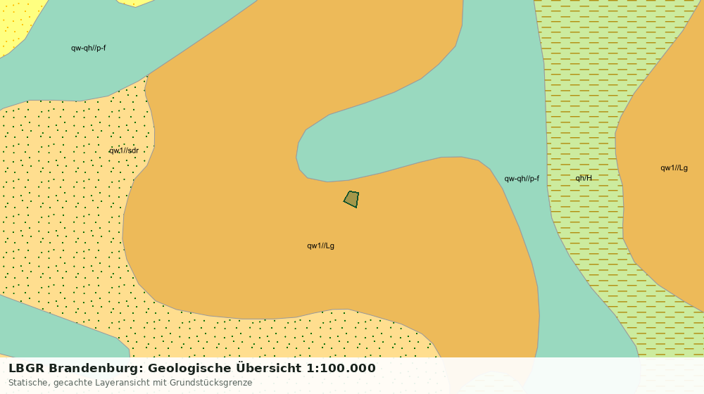 Statische Kartenansicht: LBGR Brandenburg: Geologische Übersicht 1:100.000