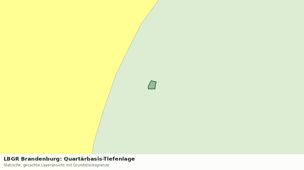 Statische Kartenansicht: LBGR Brandenburg: Quartärbasis-Tiefenlage