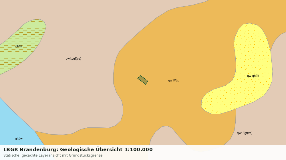 Statische Kartenansicht: LBGR Brandenburg: Geologische Übersicht 1:100.000