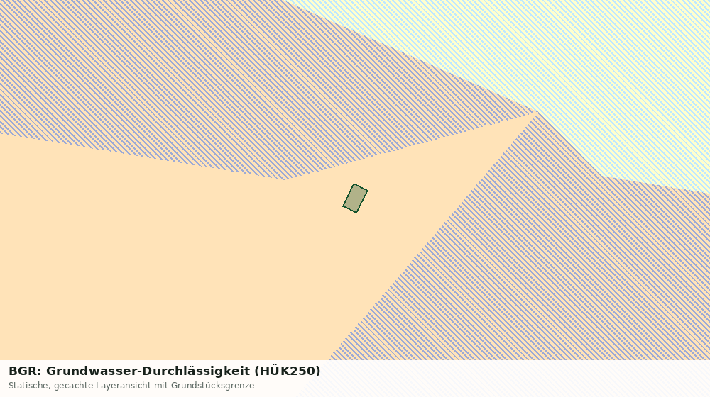 Statische Kartenansicht: BGR: Grundwasser-Durchlässigkeit (HÜK250)
