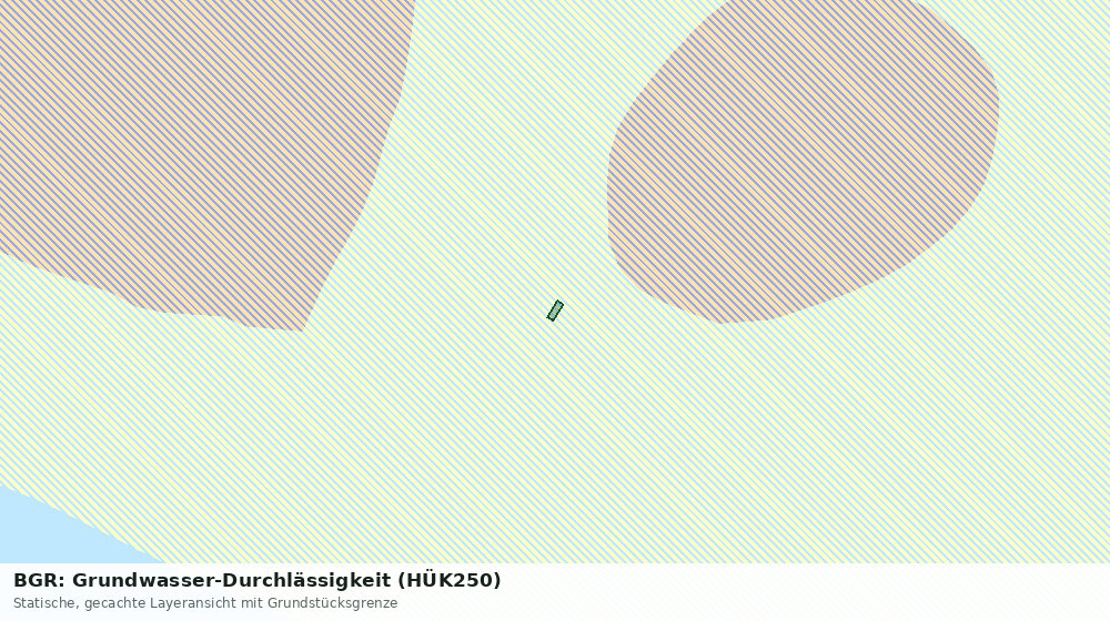 Statische Kartenansicht: BGR: Grundwasser-Durchlässigkeit (HÜK250)