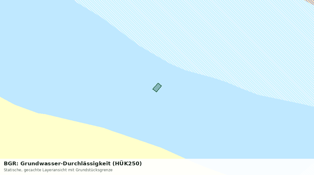 Statische Kartenansicht: BGR: Grundwasser-Durchlässigkeit (HÜK250)