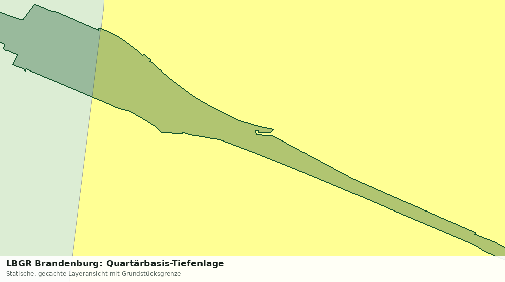 Statische Kartenansicht: LBGR Brandenburg: Quartärbasis-Tiefenlage