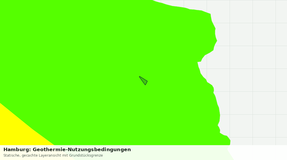 Statische Kartenansicht: Hamburg: Geothermie-Nutzungsbedingungen