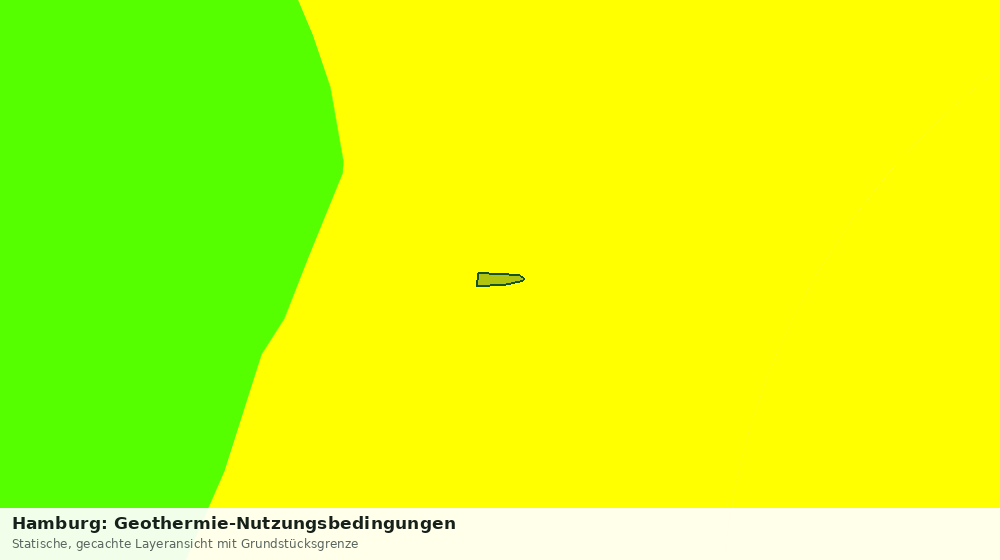 Statische Kartenansicht: Hamburg: Geothermie-Nutzungsbedingungen