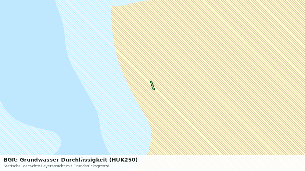 Statische Kartenansicht: BGR: Grundwasser-Durchlässigkeit (HÜK250)